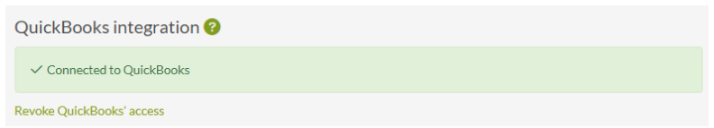QBO confirmation