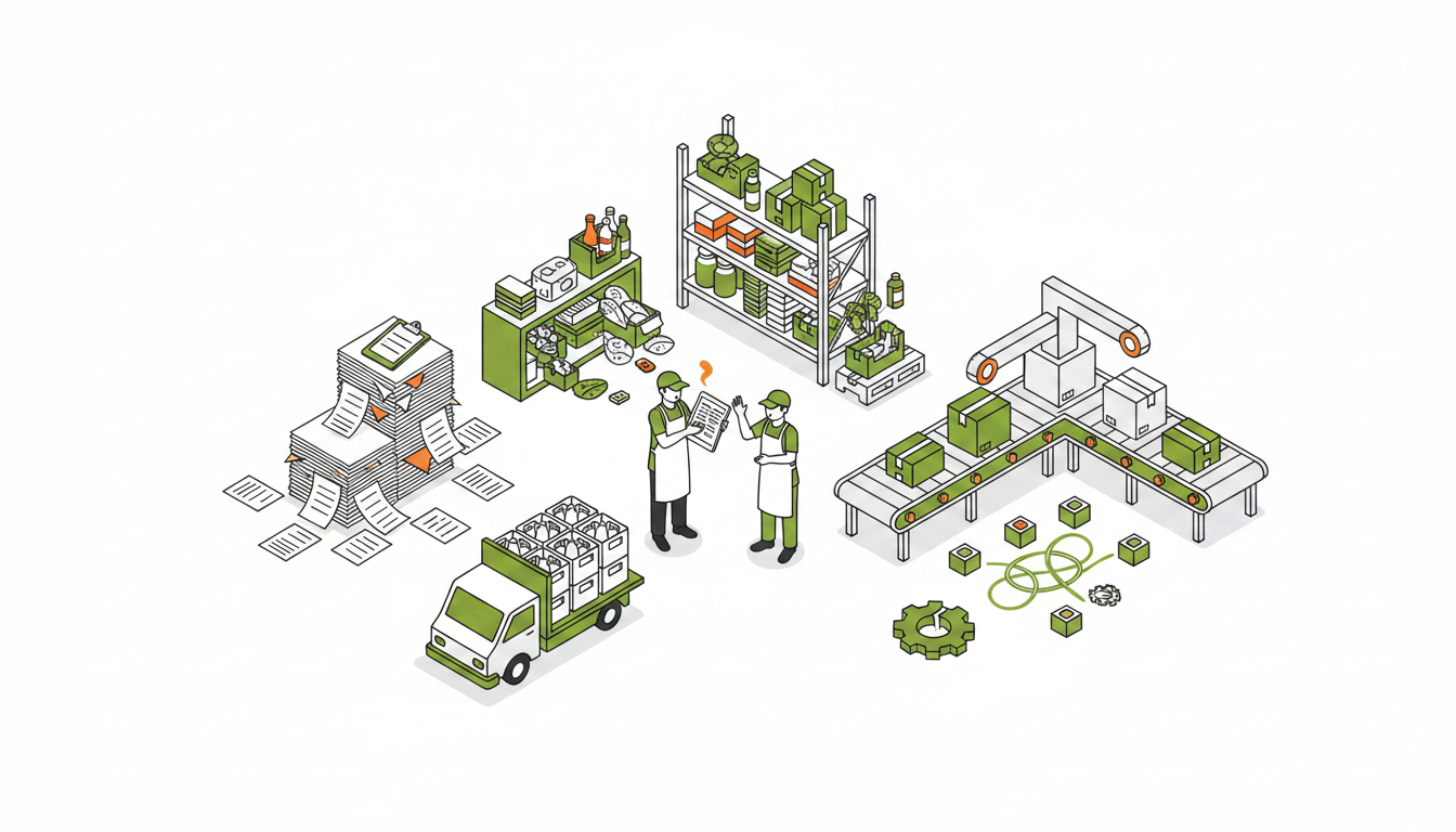  WEGOTRADE illustration: Why Food Suppliers Outgrow Generic PO Software 